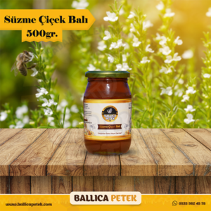 Süzme Çiçek Balı 500gr - Ballıca Petek